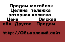 Продам мотоблок Целина  тележка  роторная косилка › Цена ­ 49 000 - Омская обл. Другое » Продам   